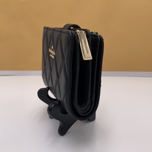 KATE SPADE Carey Medium Compact Bifold Wallet BLACK COLOR - Picture 9 of 14